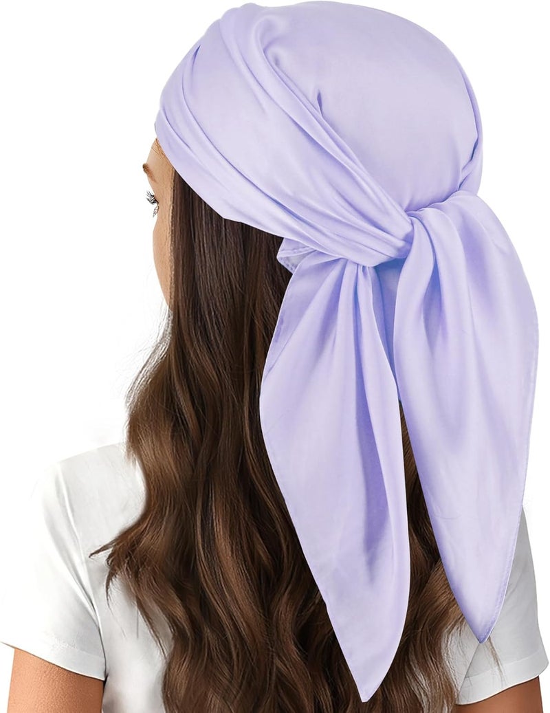 vimate Head Scarf for Women Hair 27'' Square Satin Silk Feeling Bnadana Neck Scarf Handbag Accessories Etc - Image 1